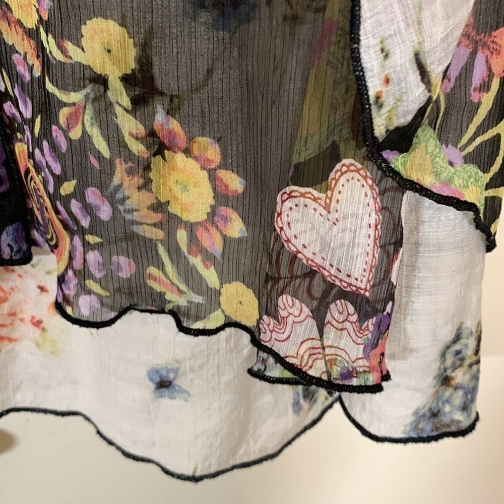 John Mark Multi Floral Print Tunic/Dress, XS/S - Picture 8 of 10